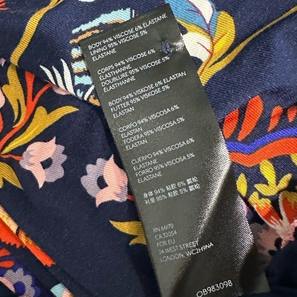 Anthropologie Maeve 3/4 Sleeves Motif Prints Midi Dress - Picture 9 of 9